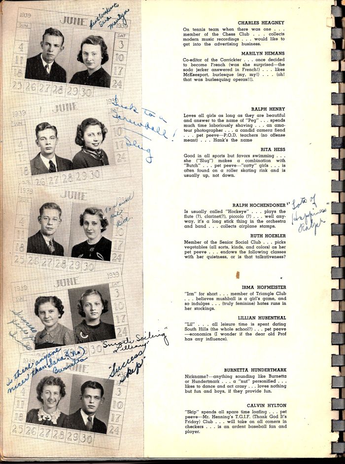 Carrick 1939 yearbook page 70.jpg
