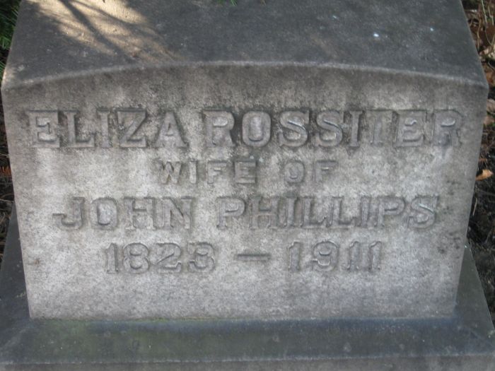 Headstone wife of John Phillips Eliza Rossiter.jpg